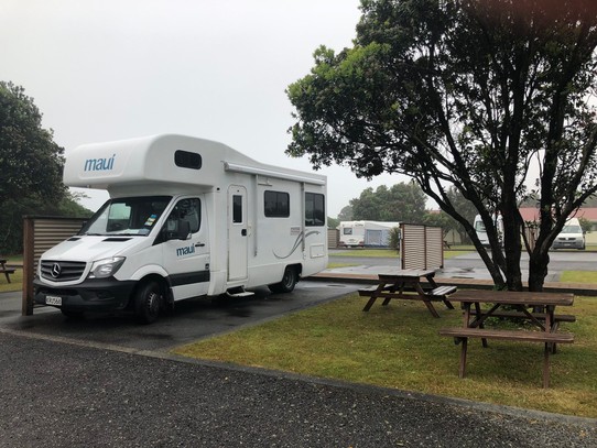 Neuseeland - Greymouth - Unser erster Campingplatz in Greymouth an der feuchten Westküste. 