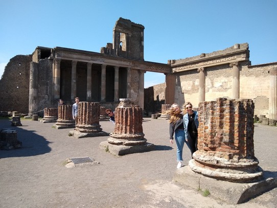 Italy - Pompeii - Hiding in the Basilica
