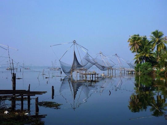 Indien - Kochi - Die chinesischen Fischernetze 