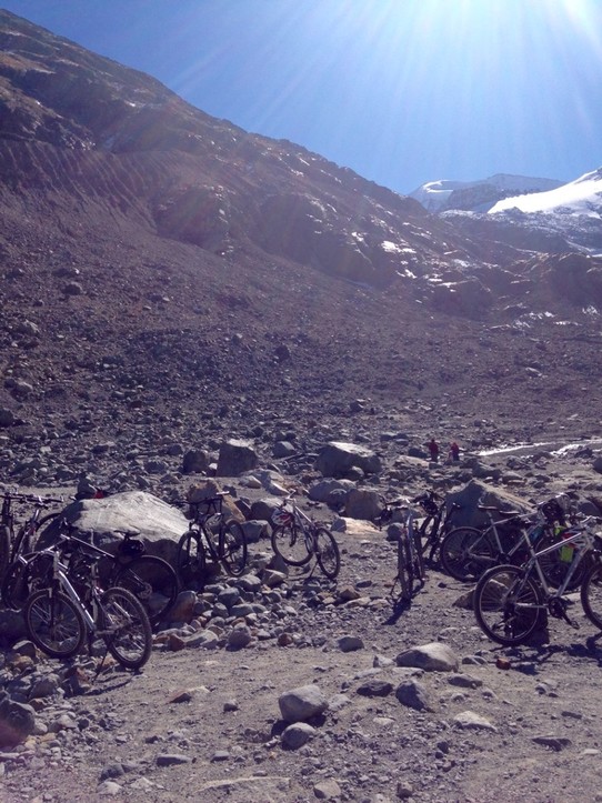 Schweiz - Morteratsch - Mountainbike Touren ins Gletschergeröll sind sehr beliebt  geworden!