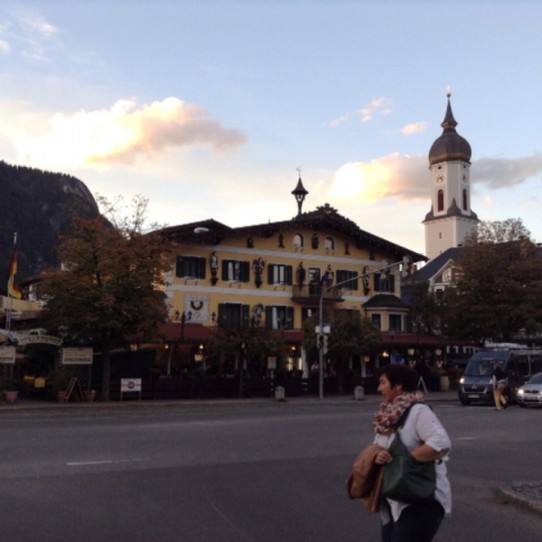 Deutschland - Garmisch-Partenkirchen - Das historische Atlas Post Hotel. 