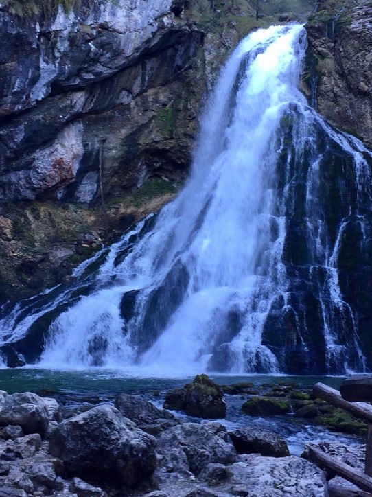 Österreich - Golling an der Salzach - Gollinger Wasserfall unteres Ende 76 Meter Fallhöhe