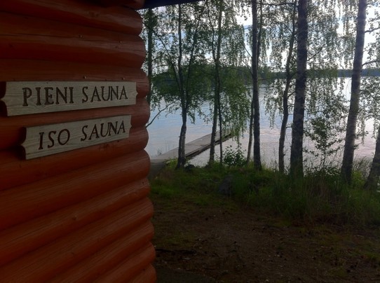 Finland - Puumala - Sauna mit Badesteg...