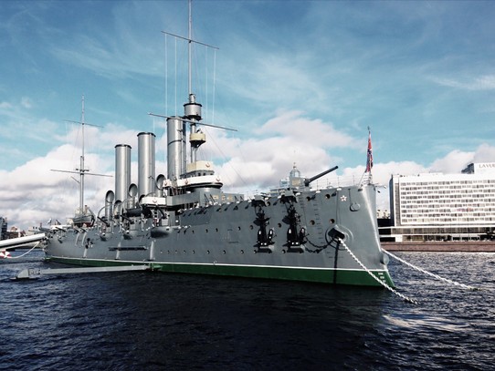 Russland - Sankt Petersburg - Aurora Kriegsschiff
