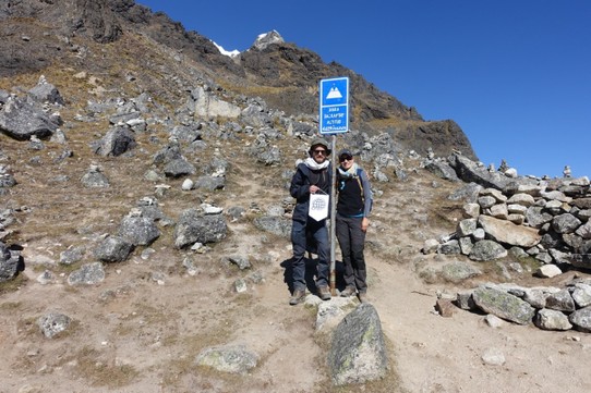 Peru -  - 4.629 m - der Salkantaypass war der höchste Punkt des 5-Tagestrekking