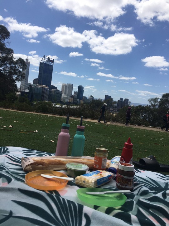 Australien - South Perth - Frühstückspicknick im Kingspark