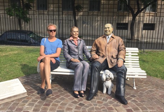 Argentina Buenos Aires - Palermo - Sitting together with Evita & Juan Peron