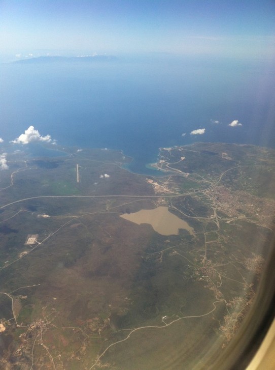 Turkey - Alaçatı - Alacati Bay von oben: Rückflug