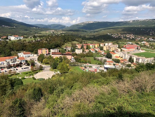 Kroatien - Buzet - Blick von Buzet ins Tal