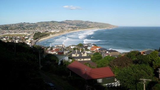 Neuseeland - Dunedin - Blick von Silke und Phillips Terrasse