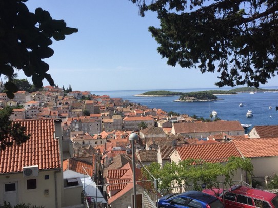 Kroatien - Hvar - Blick auf die Stadt