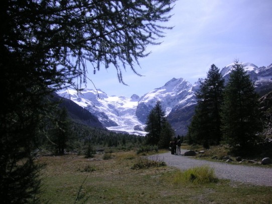 Schweiz - Pontresina/Engadin - Fußweg zum Morteratschgletscher 2008