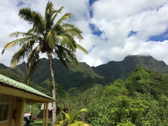 Tahiti - Französisch-Polynesien - Unser Hotel mitten im Dschungel, 1 Stunde Allrad von der nächsten Straße entfernt