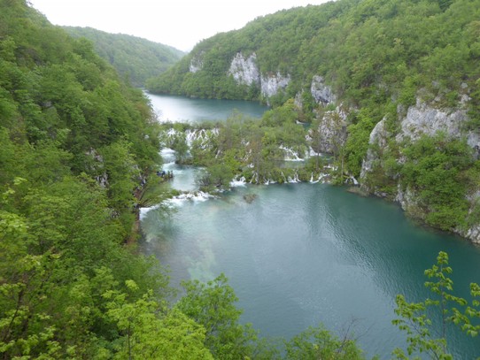 Kroatien - Plitvička jezera - Noch ein Blick auf zwei der Seen