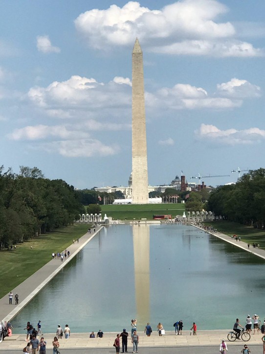 United States - Washington - Washington Monument reflected 
