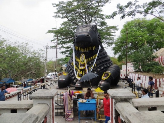 Indien - Mysore - Nandi-Statue 