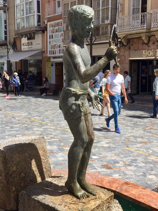 Spanien - Cartagena - Brunnen Skulptur in Cartagena
