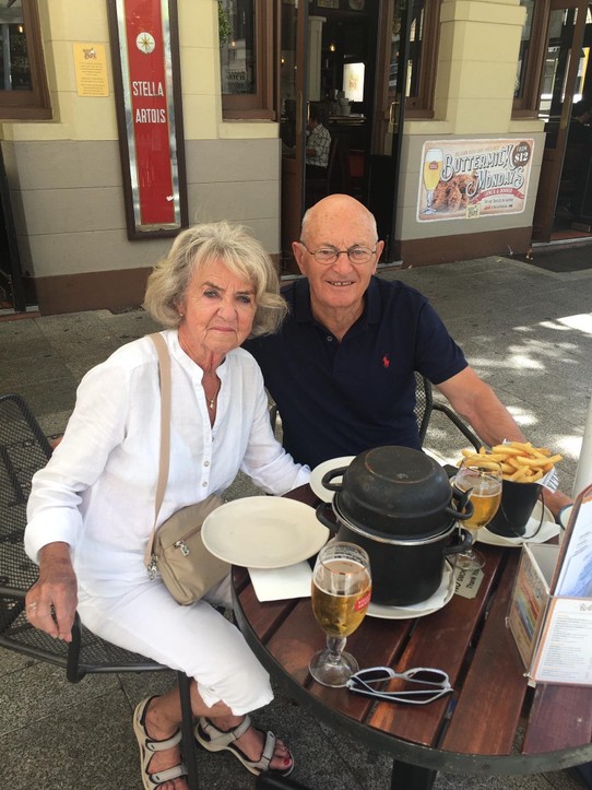 Australien - Perth - zum Lunch gönnten wir uns ein Topf Muscheln