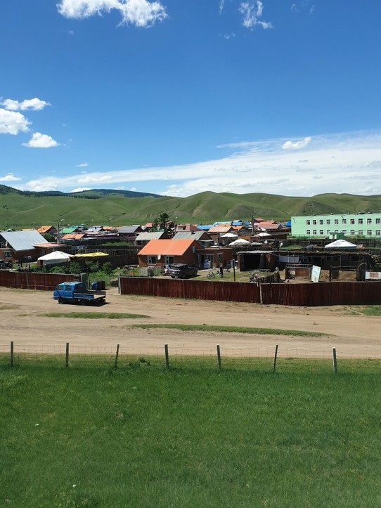 China - Xilin Gol - A town on the way - Mongolia