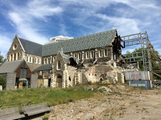Neuseeland - Papanui - Christchurch ist immer noch stark zerstört 
