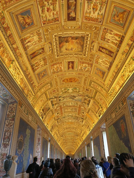 Italy - Rome - Les musees du Vatican : la galerie des cartes geographiques