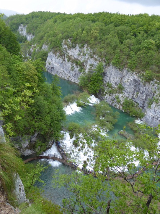 Kroatien - Plitvička jezera - Der Blick von oben auf die Seen