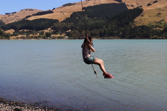 Neuseeland - Akaroa - Spielpause am Wasser!