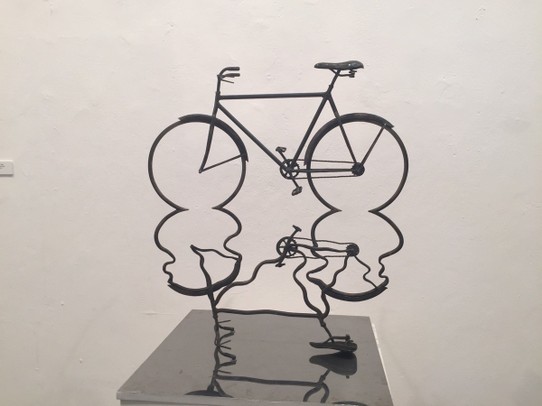 Argentina Buenos Aires - Palermo - amazing bike sculpture by new favourite sculptor Marcelo Hepp