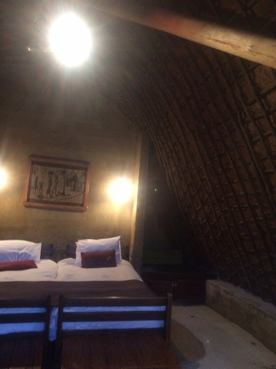 Swasiland -  - Unterkunft in kleinen traditionellen Hütten