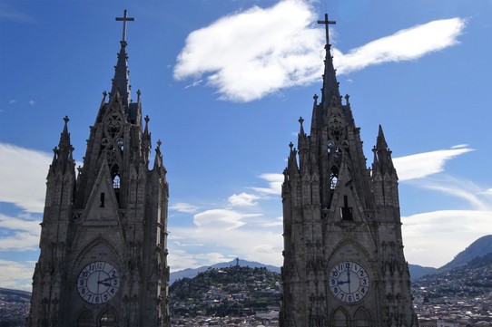 Ecuador - Quito - The Cathedral spires