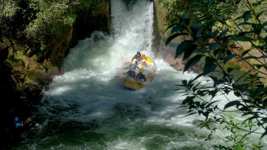 Neuseeland - Rotorua - Wildwasserrafting im höchsten noch raftbaren Wasserfall der Welt