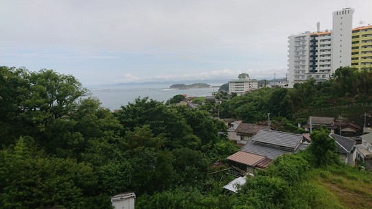 Japan - Shirahama - Blick aus unserem traditionellen Hotel mit eigener heißer Quelle!