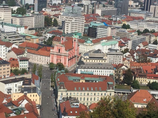 Slowenien - Laibach - Blick von der Burg auf Ljubljana