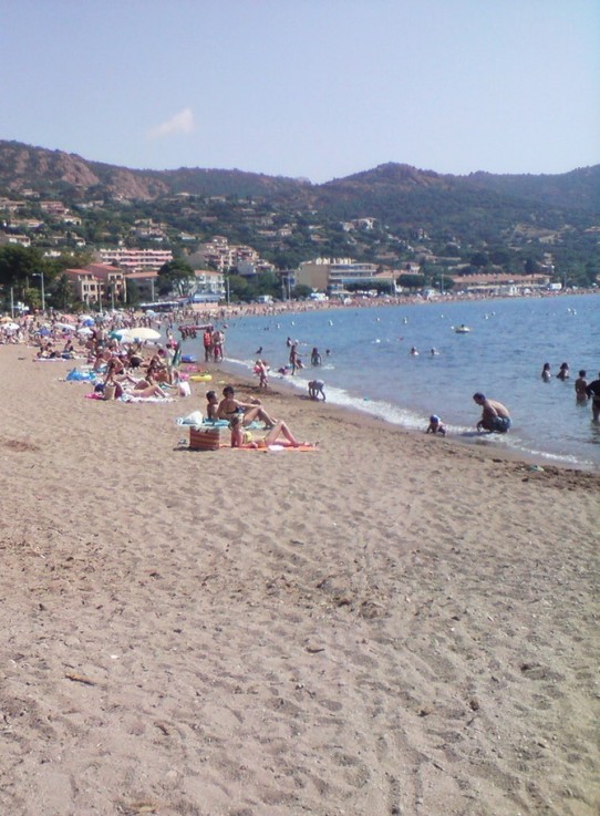 Cote d'Azur, Südfrankreich - Saint-Raphaël - Strand  von Agay