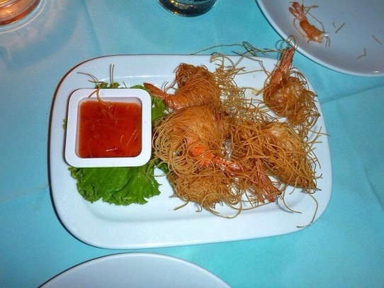 Thailand -  - Frittierte Shrimps mit Glasnudeln 