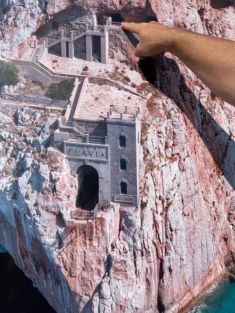 Italien - Buggerru - Da oben standen wir 