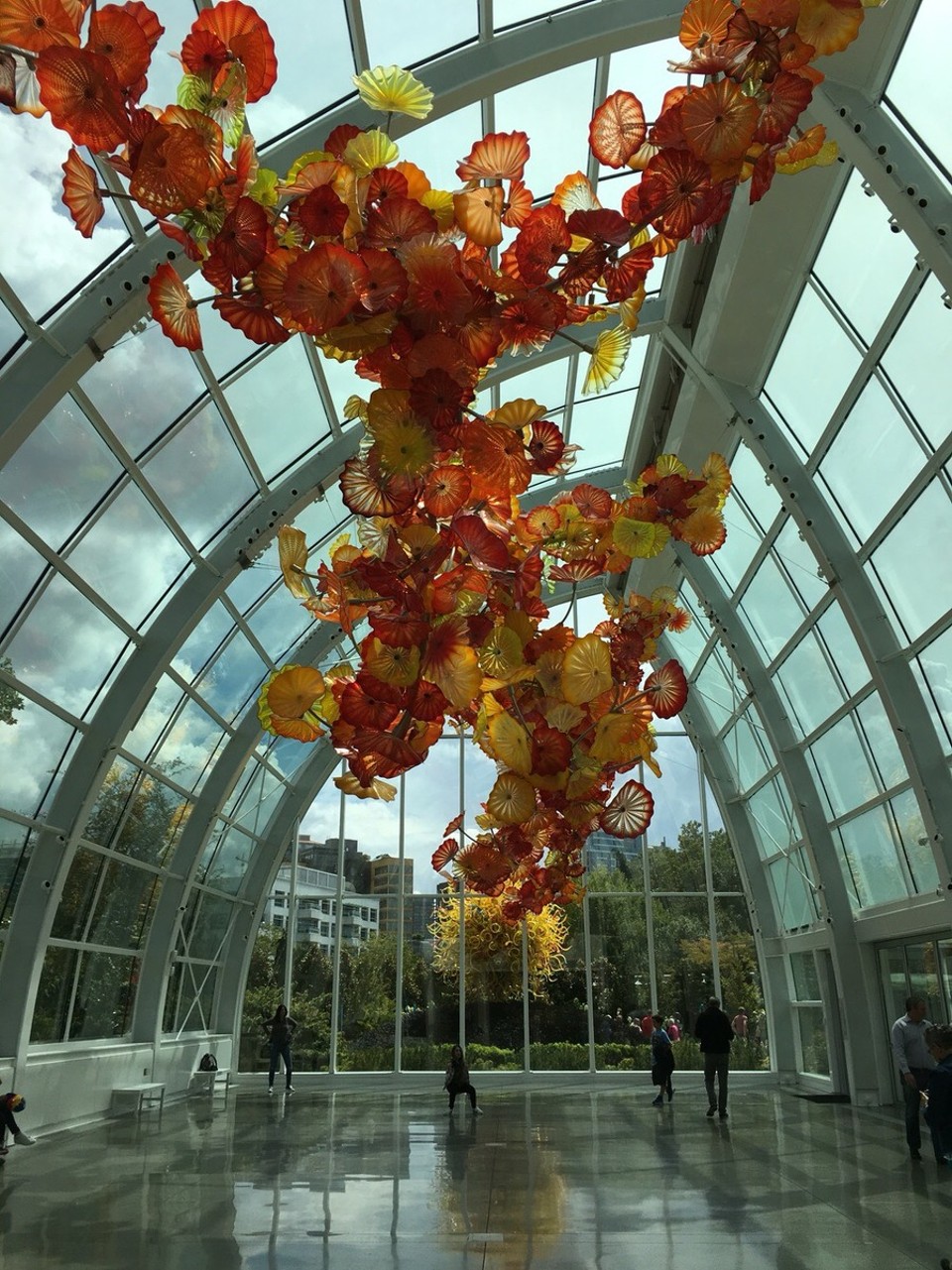 USA - Seattle - Schon ein bisschen ironisch- Glaskunst im Glashaus 