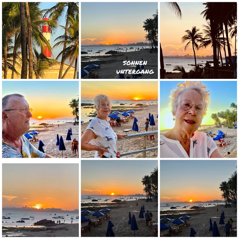 Brasilien - Salvador - Sonnenuntergang in Itapua am Leuchtturm