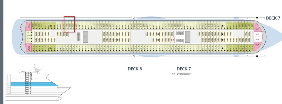 Dominikanische Republik - La Romana - Deck 7 Kabine 7263