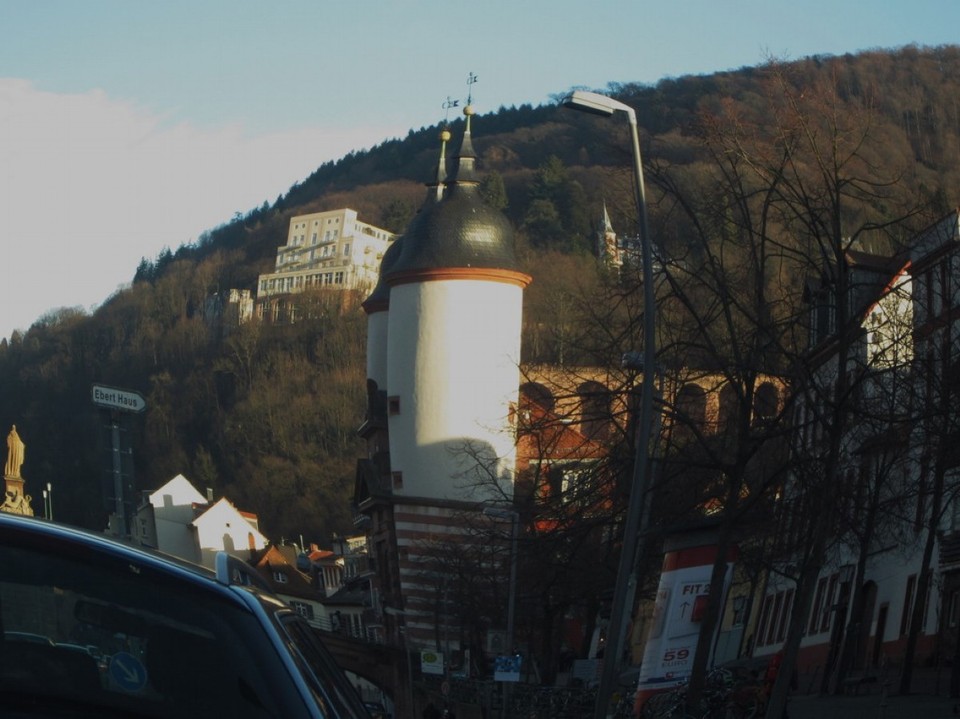 Deutschland - Heidelberg - Blick auf Molkenkur und Schloßgarten