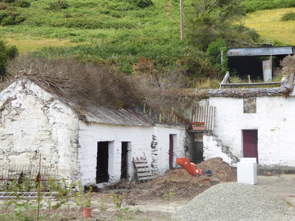 Ireland - Glandore - Note the splash of red from the pot of flowers!