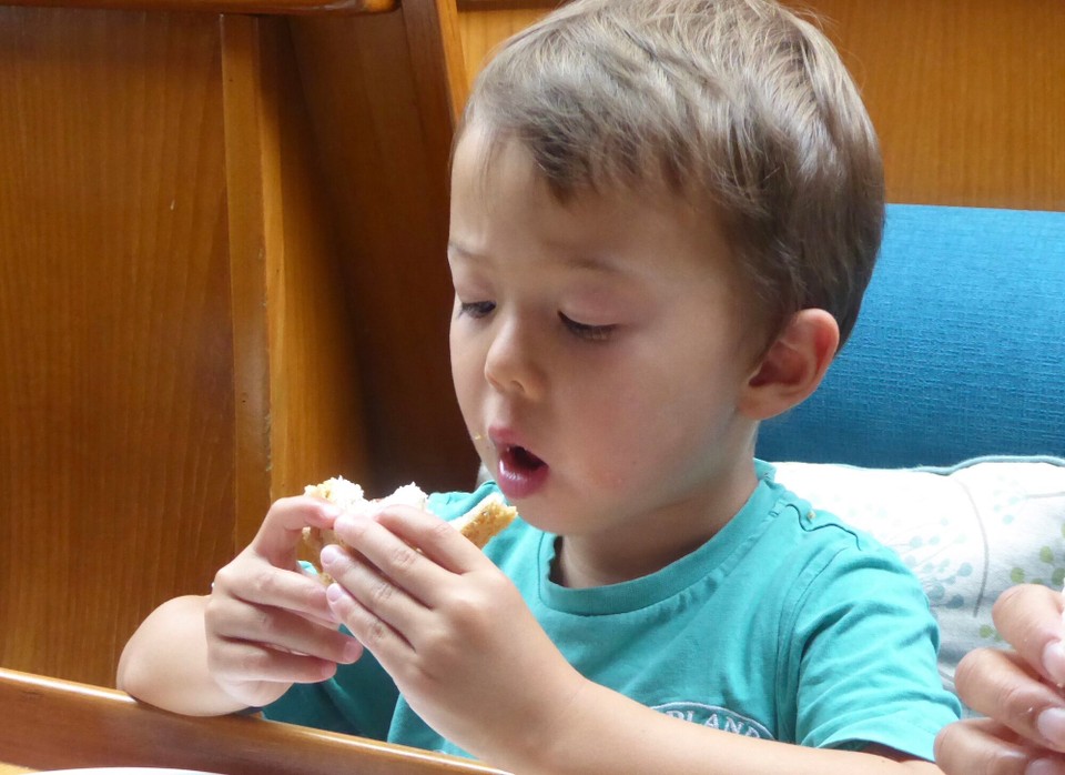 United Kingdom - Chelmsford - So great to catch up over Mark’s home baked bread, and Eli’s homegrown lettuce (with other food).
