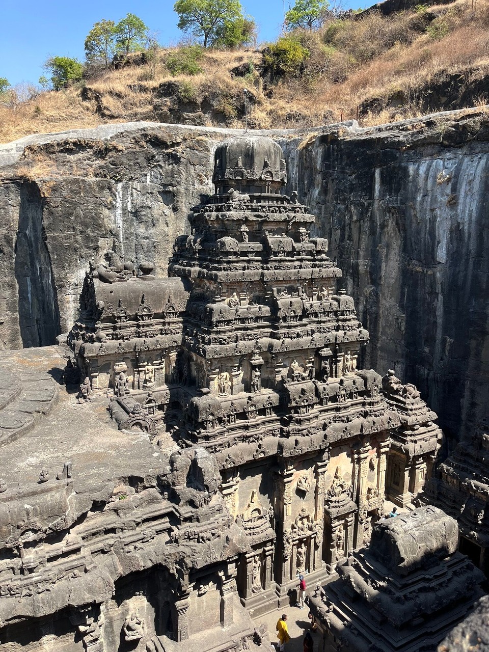 Indien - Ellora - Kailash Tempel von oben