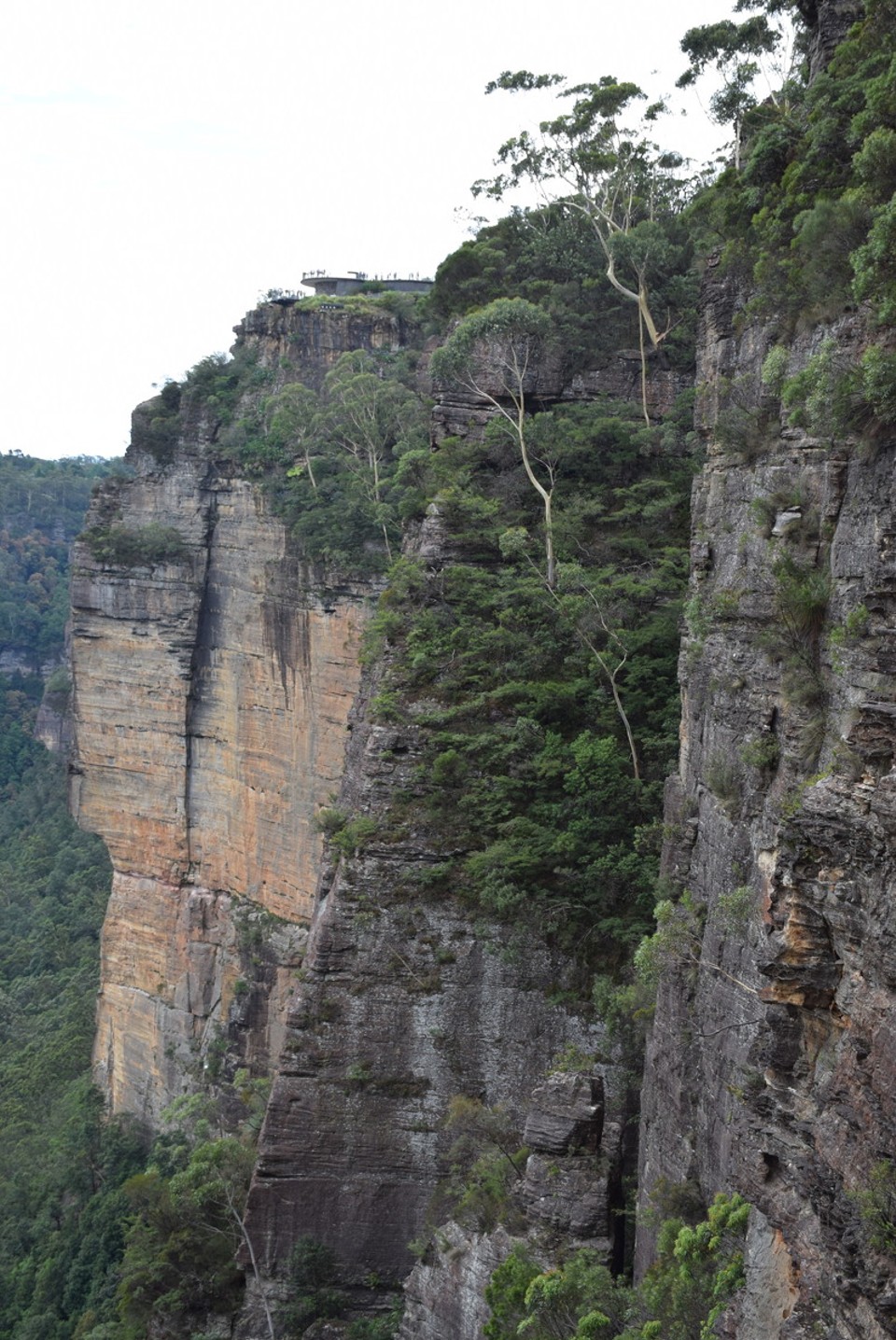 Australien - Katoomba - Da oben auf der Aussichtsplattform standen wir auch