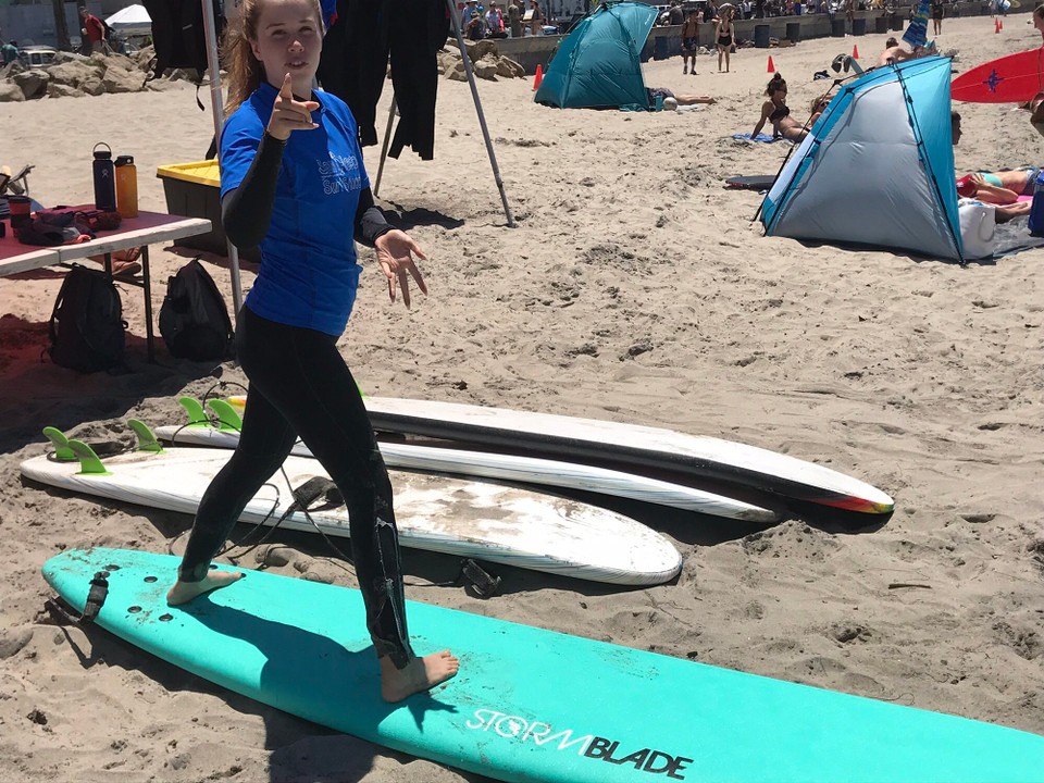 USA - San Diego - ....Trockenübung am Strand...