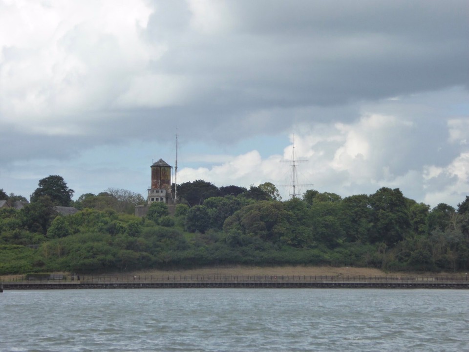 United Kingdom - Ipswich - A ship’s mast stands on the site of the Royal Navy shore establishment HMS Ganges, which was closed in 1976. It was used for climbing practice.  On ceremonial occasions a team of boys would stand on various parts; the one who stood at the top on the ‘truck’ was known as the button boy.