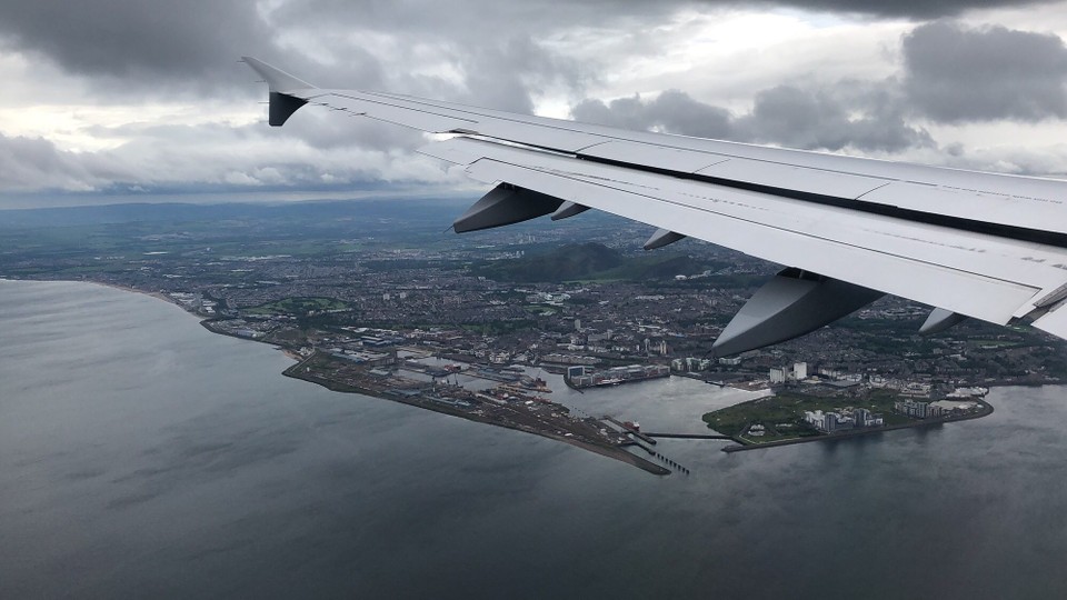 Vereinigtes Königreich - Edinburgh - Kurz vor der Landung