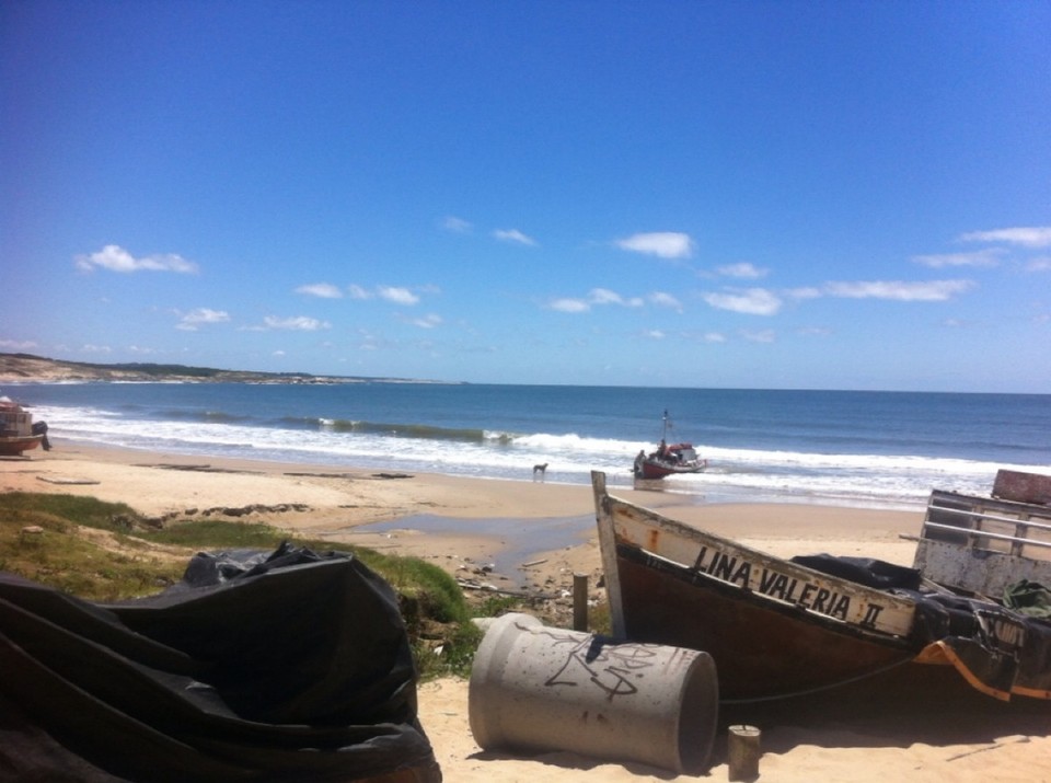 Uruguay - Punta del Diabolo - fresh fish coming in