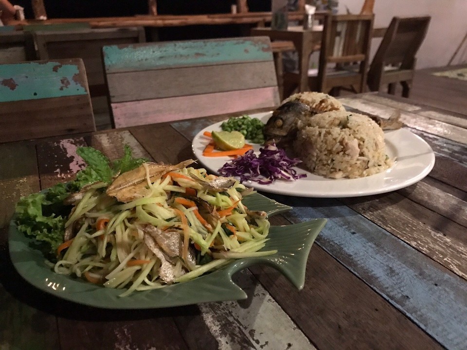 Thailand - Amphoe Ko Lanta - Lovely seafood at The Salty Fish