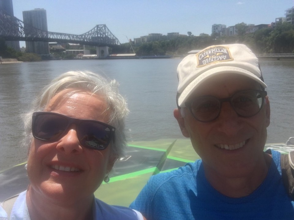 Australien - Teneriffe - Selfie auf dem Boot